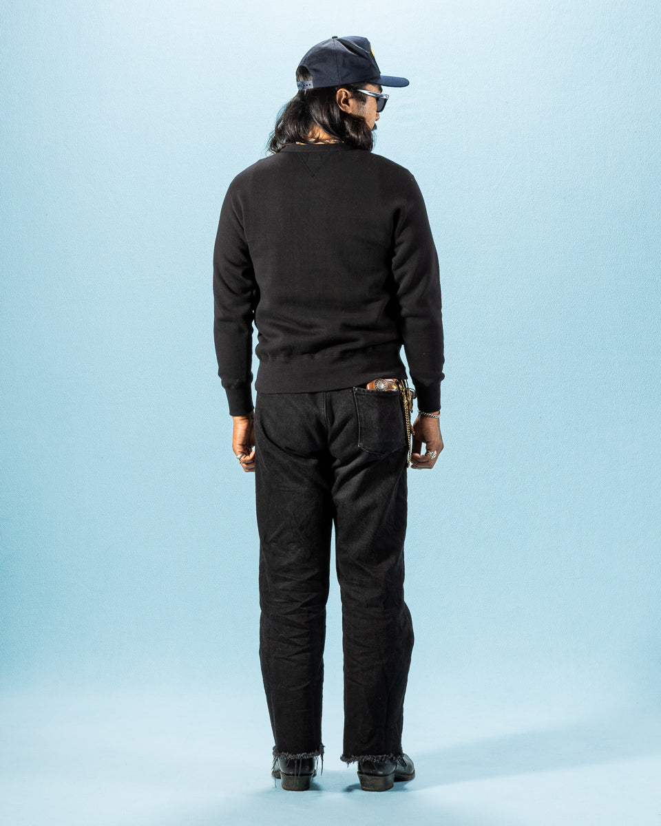 The Real McCoy's 10 oz Loopwheel Crewneck Sweatshirt - Black - Standard & Strange