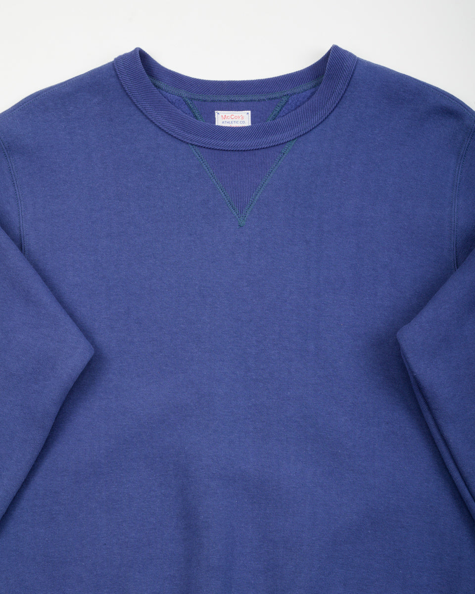 The Real McCoy's 10 oz Loopwheel Crewneck Sweatshirt - MQ Navy - Standard & Strange