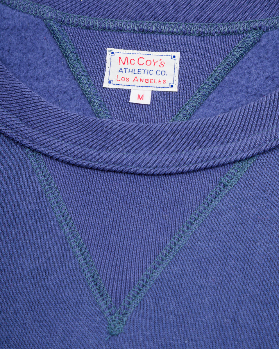 The Real McCoy's 10 oz Loopwheel Crewneck Sweatshirt - MQ Navy - Standard & Strange