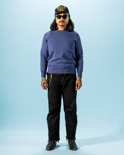 The Real McCoy's 10 oz Loopwheel Crewneck Sweatshirt - MQ Navy - Standard & Strange