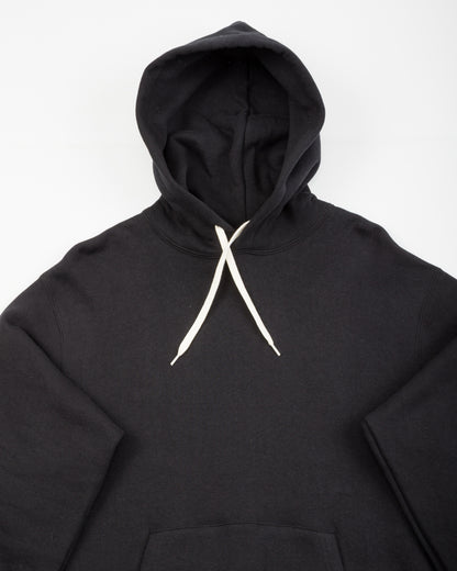 The Real McCoy's 10 oz Loopwheel Hooded Sweatshirt - Black - Standard & Strange