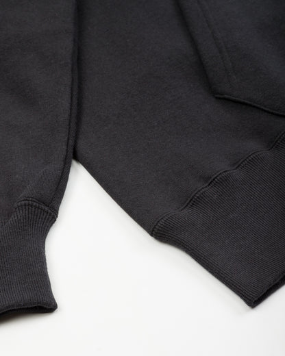 The Real McCoy's 10 oz Loopwheel Hooded Sweatshirt - Black - Standard & Strange