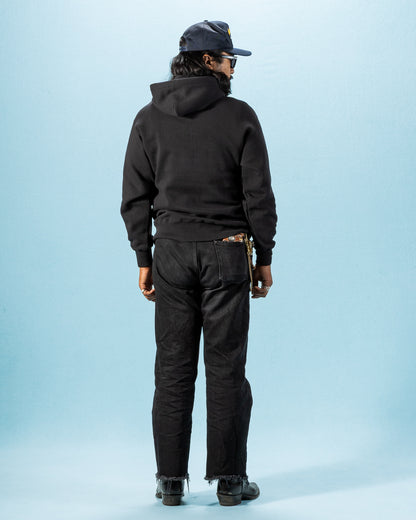 The Real McCoy's 10 oz Loopwheel Hooded Sweatshirt - Black - Standard & Strange