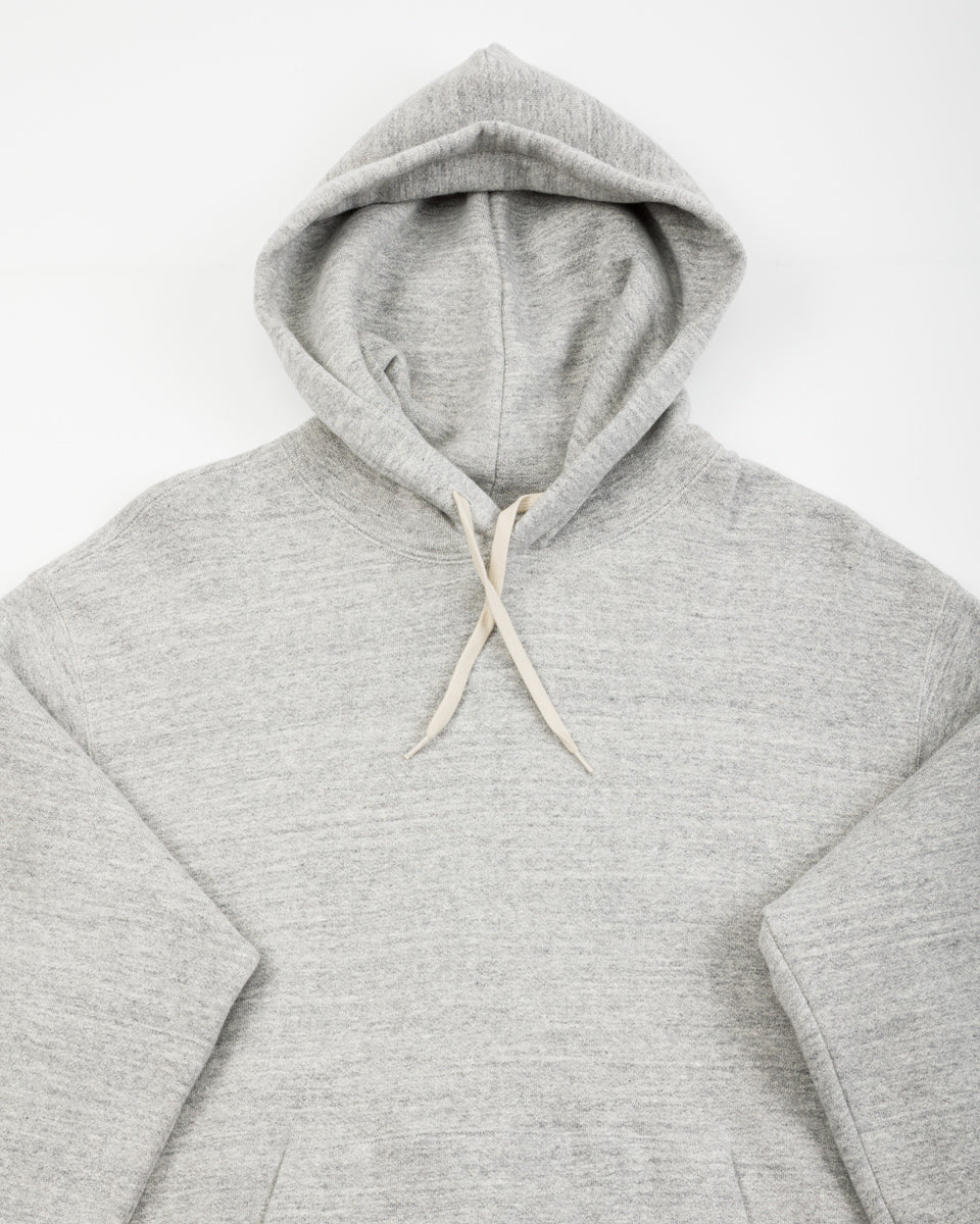 The Real McCoy's 10 oz Loopwheel Hooded Sweatshirt - Gray - Standard & Strange