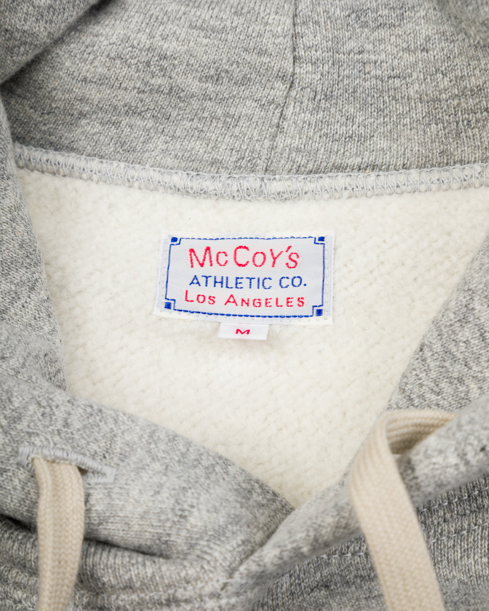 The Real McCoy's 10 oz Loopwheel Hooded Sweatshirt - Gray - Standard & Strange