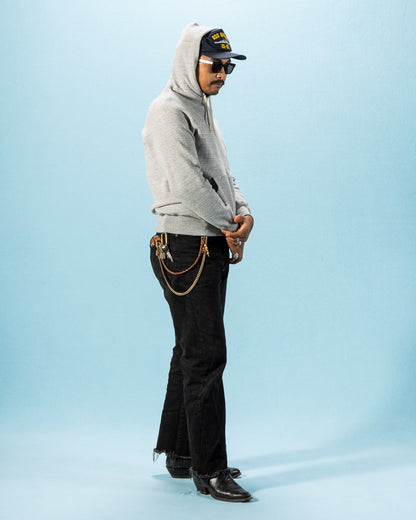 The Real McCoy's 10 oz Loopwheel Hooded Sweatshirt - Gray - Standard & Strange