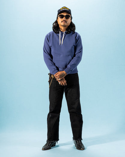 The Real McCoy's 10 oz Loopwheel Hooded Sweatshirt - MQ Navy - Standard & Strange