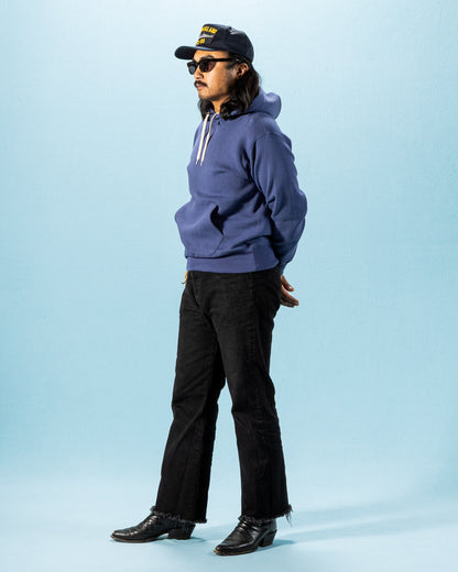 The Real McCoy's 10 oz Loopwheel Hooded Sweatshirt - MQ Navy - Standard & Strange