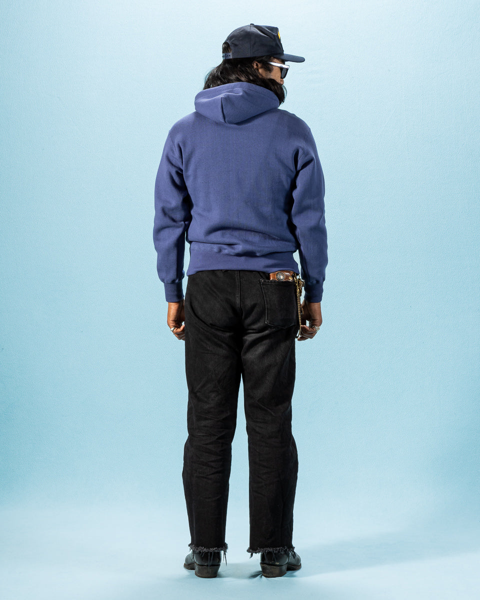 The Real McCoy's 10 oz Loopwheel Hooded Sweatshirt - MQ Navy - Standard & Strange