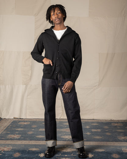 The Real McCoy's 30s Hooded Knit Sweater - Black - Standard & Strange