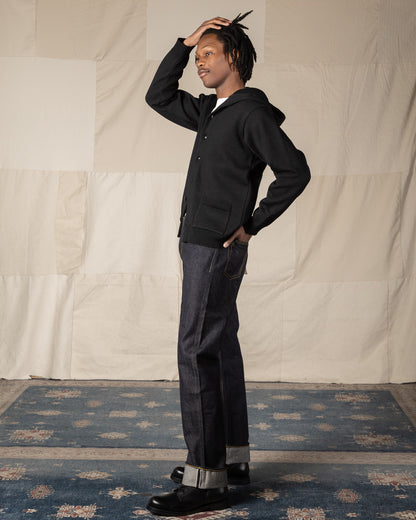 The Real McCoy's 30s Hooded Knit Sweater - Black - Standard & Strange