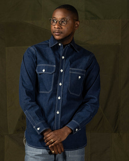 The Real McCoy's 8 Hour Union Denim Serviceman Shirt (Model 221) - Standard & Strange