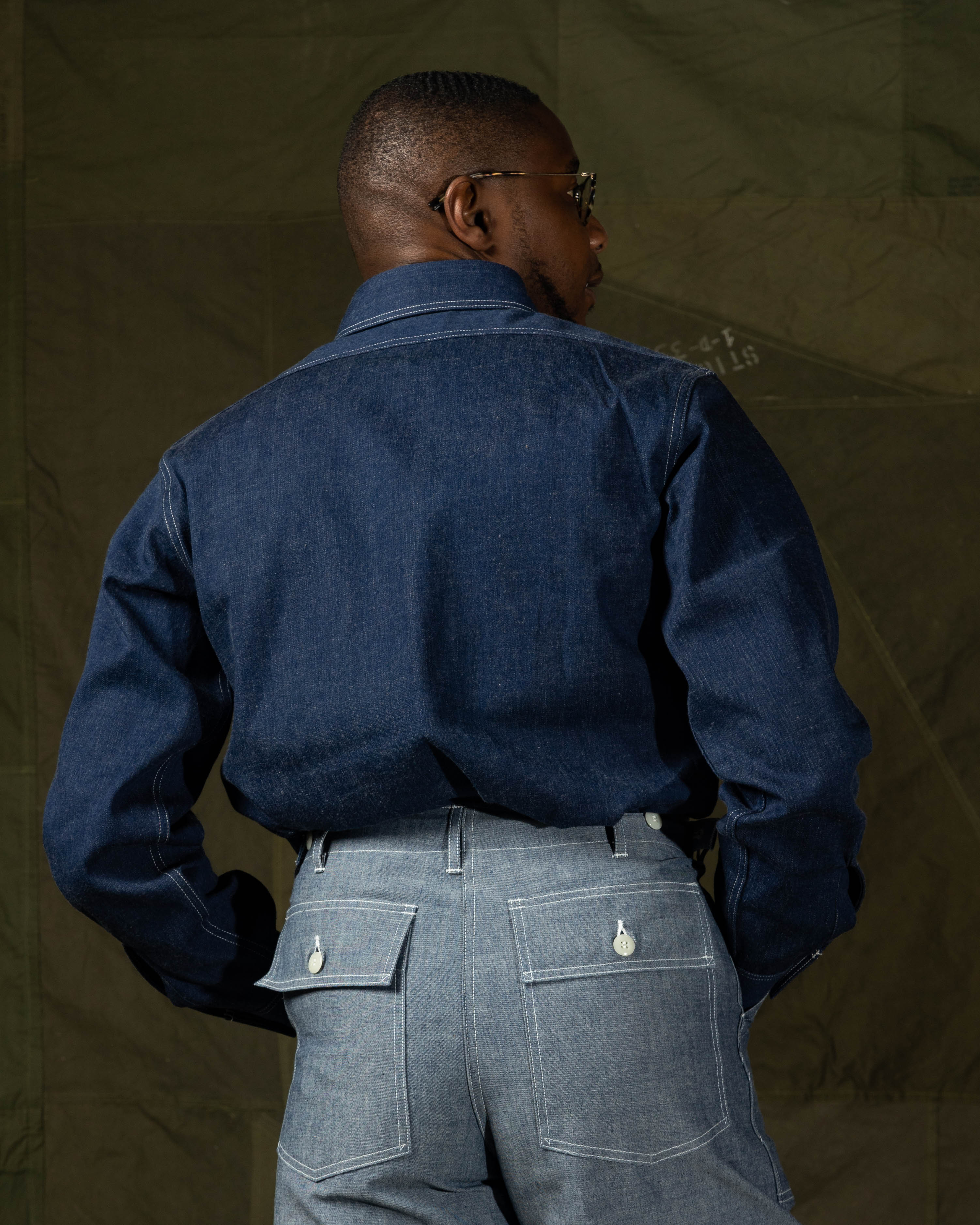 The Real McCoy's 8 Hour Union Denim Serviceman Shirt (Model 221) - Standard & Strange