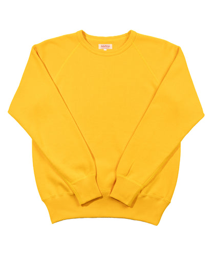 The Real McCoy's 9oz Loopwheel Raglan Sleeve Sweatshirt - Yellow - Standard & Strange