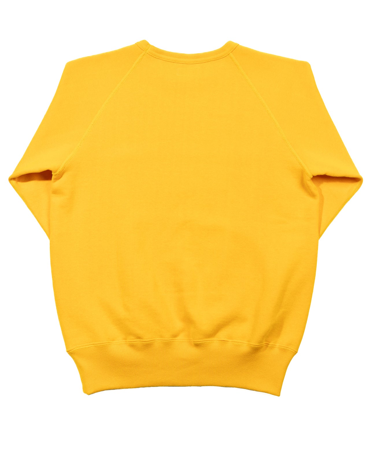 The Real McCoy's 9oz Loopwheel Raglan Sleeve Sweatshirt - Yellow - Standard & Strange