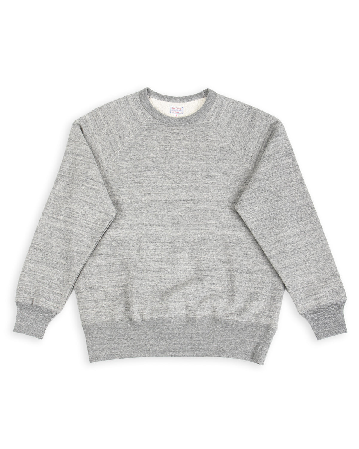 The Real McCoy's 9oz Loopwheel Raglan Sweatshirt - Gray - Standard & Strange