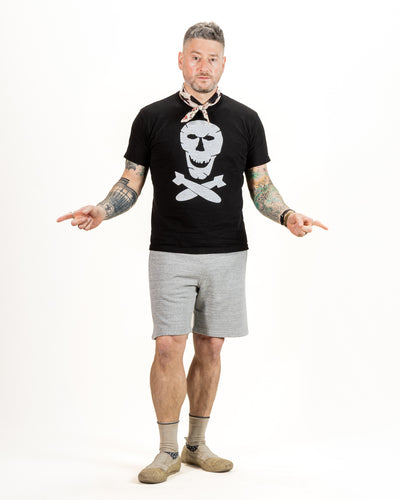 The Real McCoy's 9 oz Loopwheel Sweat Shorts - Gray - Standard & Strange