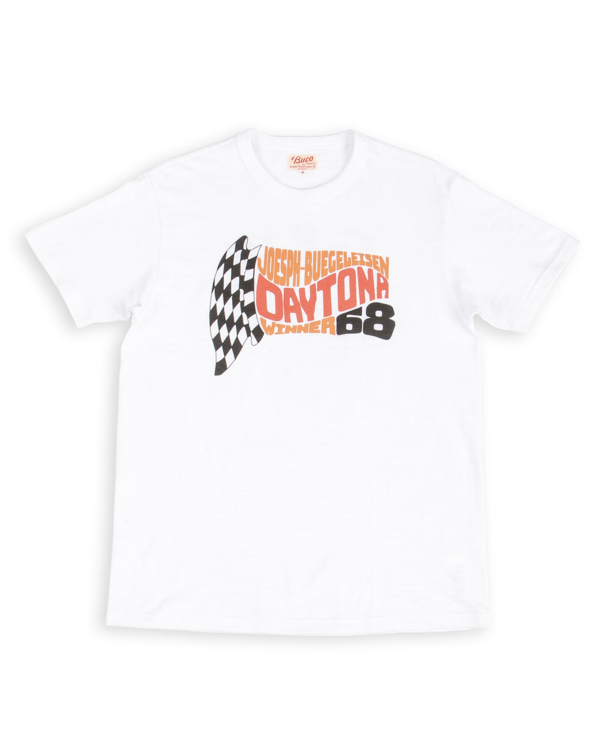 The Real McCoy's Athletic T-Shirt / Daytona '68 - White - Standard & Strange
