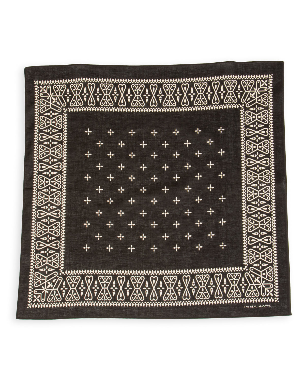 The Real McCoy's Bandanna 'Cross' - Black - Standard & Strange