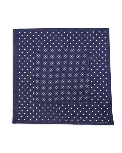 The Real McCoy's Bandanna 'Dot' - Navy - Standard & Strange