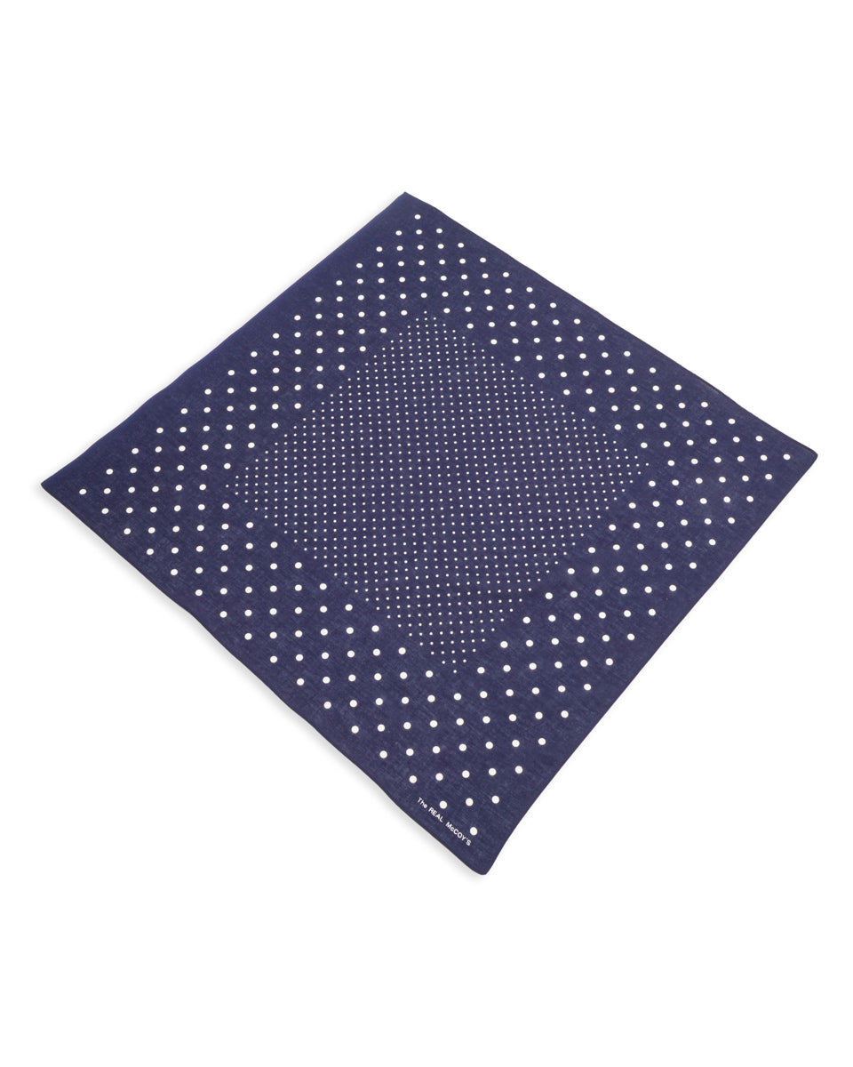 The Real McCoy's Bandanna 'Dot' - Navy - Standard & Strange
