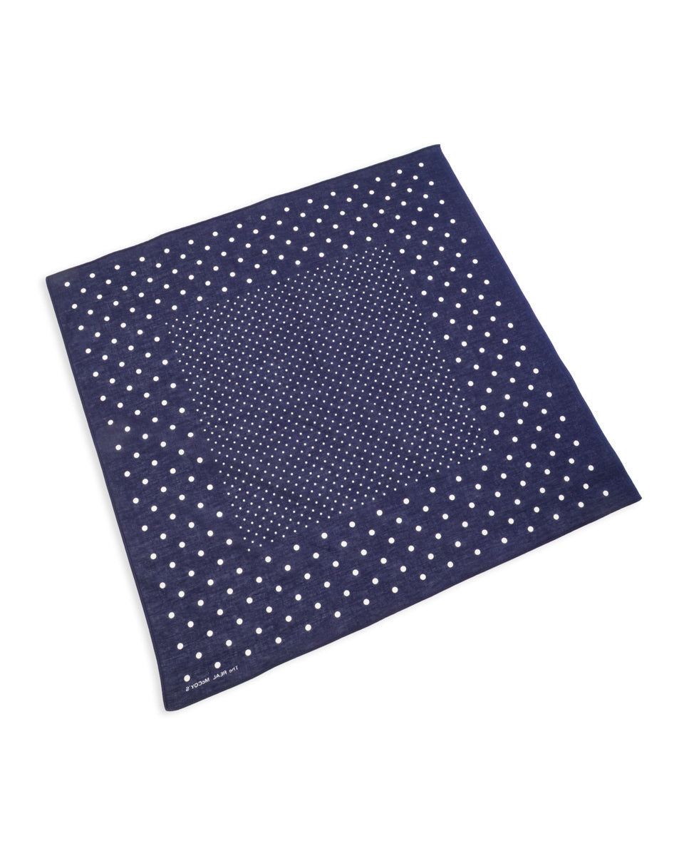 The Real McCoy's Bandanna 'Dot' - Navy - Standard & Strange