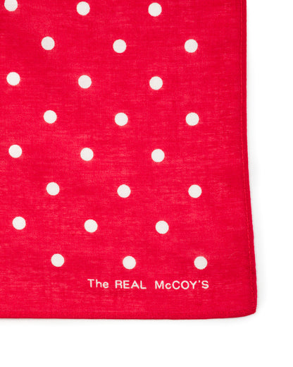 The Real McCoy's Bandanna 'Dot' - Red - Standard & Strange