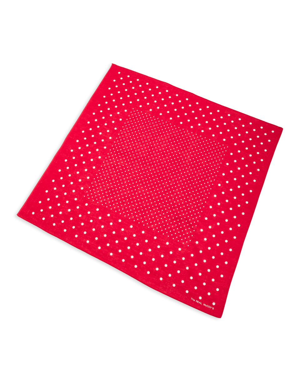 The Real McCoy's Bandanna 'Dot' - Red - Standard & Strange