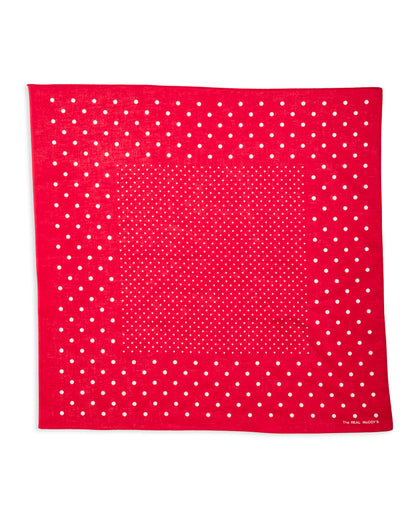 The Real McCoy's Bandanna 'Dot' - Red - Standard & Strange