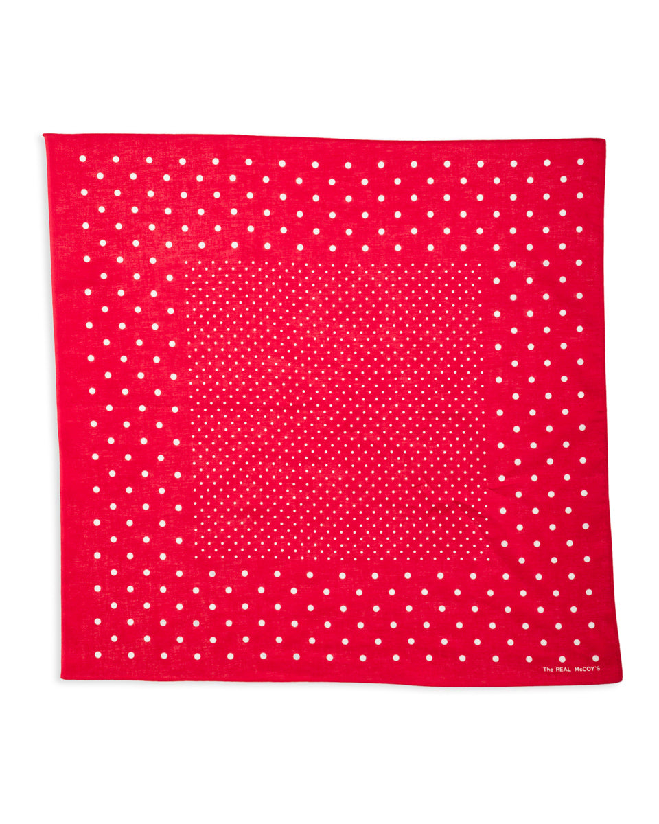 The Real McCoy's Bandanna 'Dot' - Red - Standard & Strange