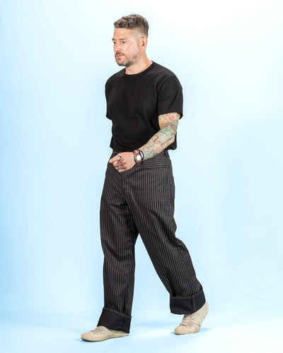 The Real McCoy's Black Wabash Work Trousers - Black - Standard & Strange