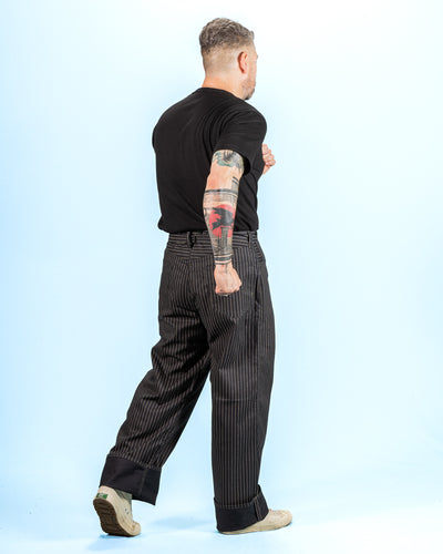 The Real McCoy's Black Wabash Work Trousers - Black - Standard & Strange