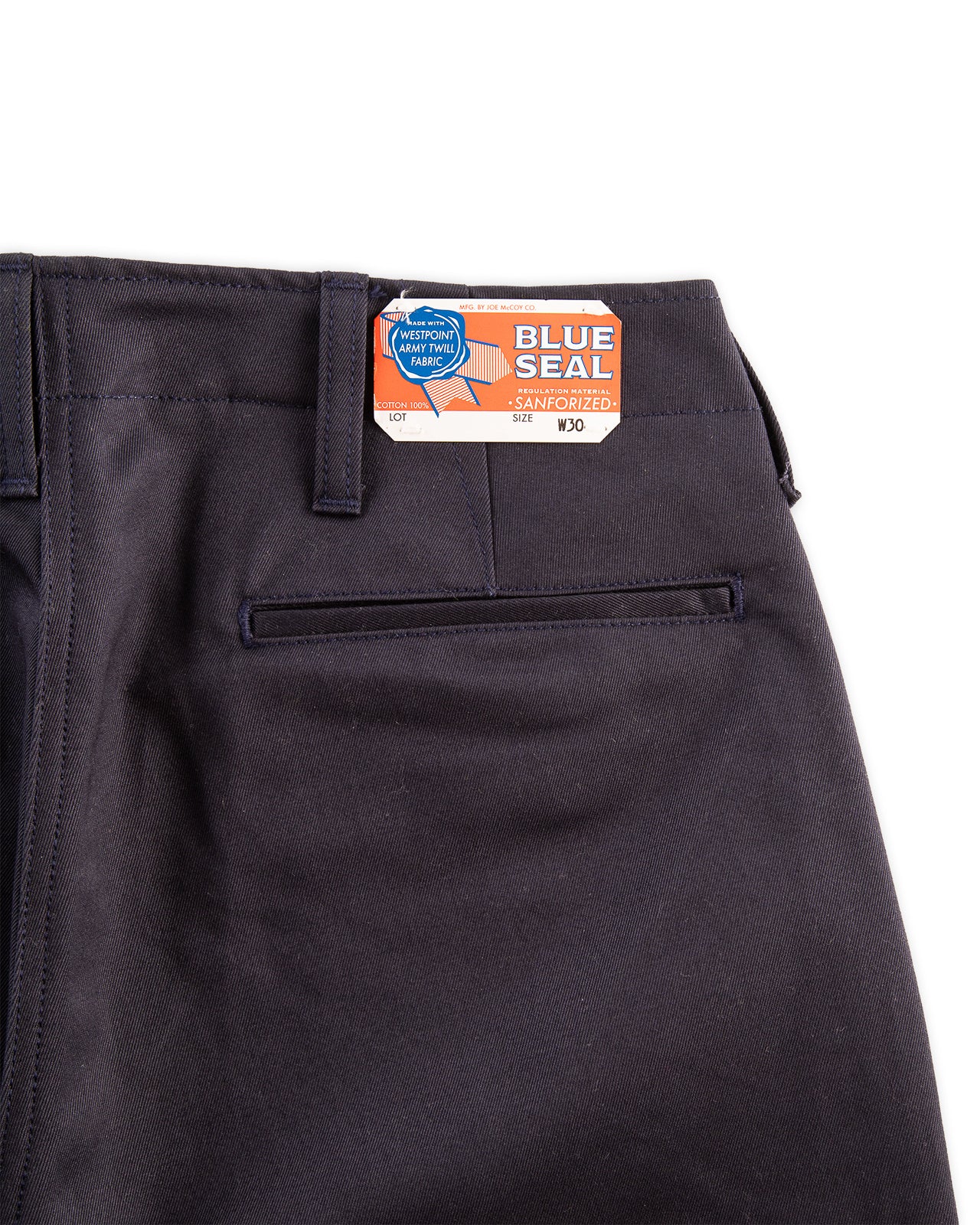 The Real McCoy's Blue Seal Chinos - Navy - Standard & Strange