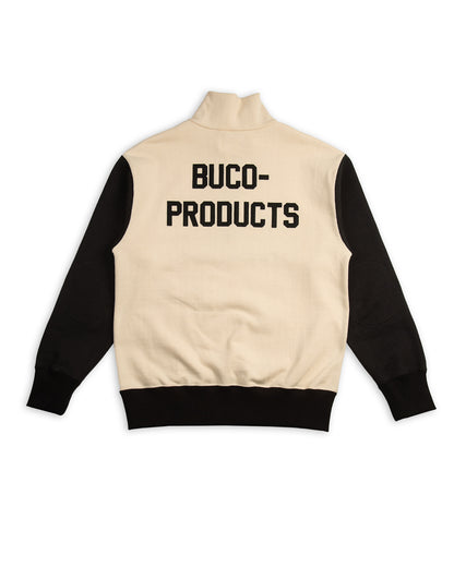 The Real McCoy's Buco Half-Zip Motorcyle Jersey / Buco-Product - Black / White - Standard & Strange