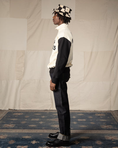 The Real McCoy's Buco Half-Zip Motorcyle Jersey / Buco-Product - Black / White - Standard & Strange