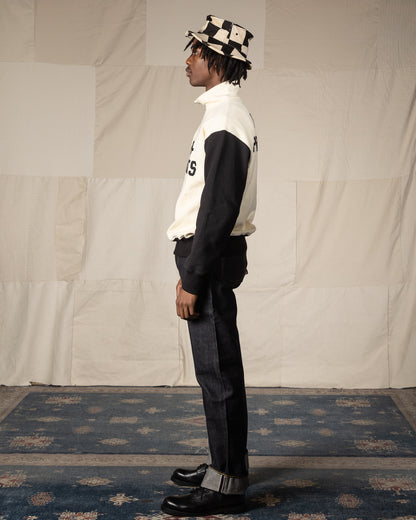 The Real McCoy's Buco Half-Zip Motorcyle Jersey / Buco-Product - Black / White - Standard & Strange