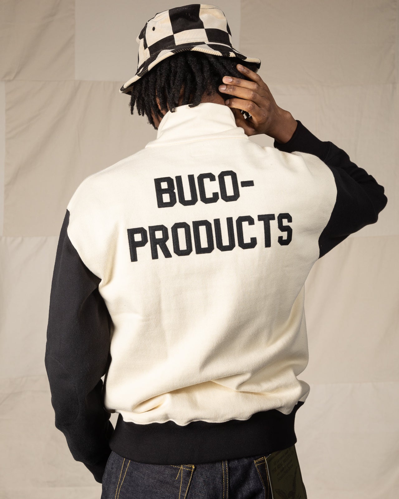 The Real McCoy's Buco Half-Zip Motorcyle Jersey / Buco-Product - Black / White - Standard & Strange