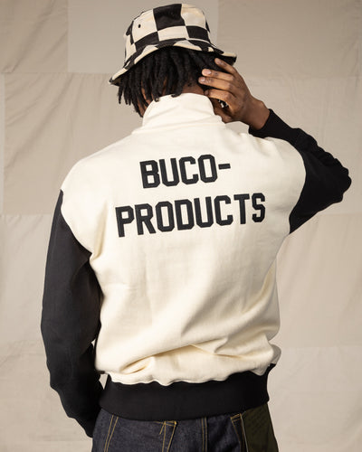 The Real McCoy's Buco Half-Zip Motorcyle Jersey / Buco-Product - Black / White - Standard & Strange