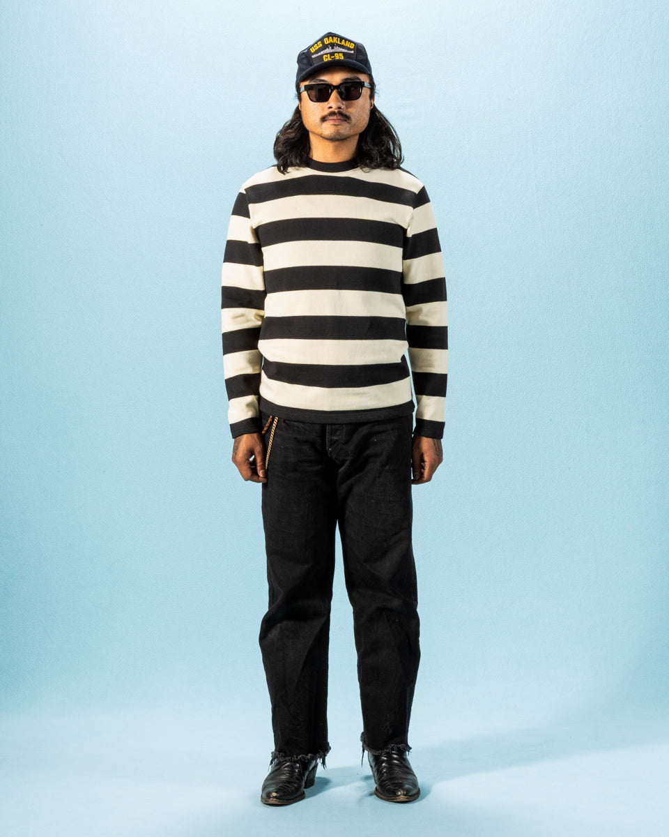 The Real McCoy's Buco Racing Stripe Jersey - Black/White - Standard & Strange