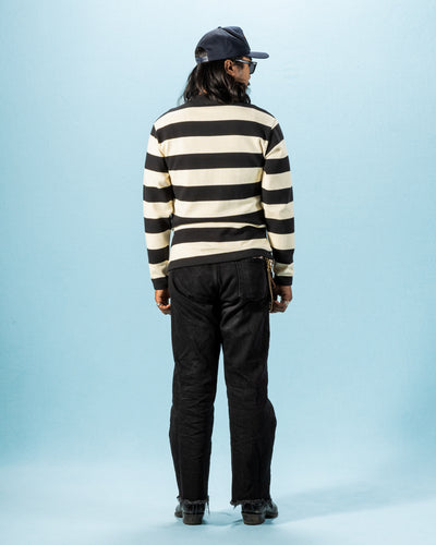 The Real McCoy's Buco Racing Stripe Jersey - Black/White - Standard & Strange