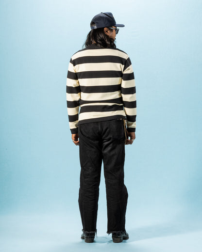 The Real McCoy's Buco Racing Stripe Jersey - Black/White - Standard & Strange