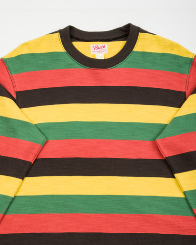 The Real McCoy's Buco Stripe L/S Tee - Tricolor - Standard & Strange