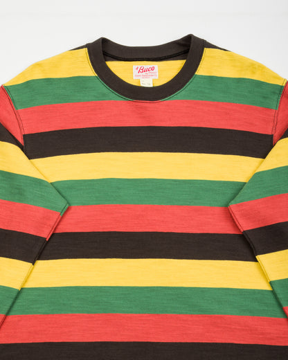 The Real McCoy's Buco Stripe L/S Tee - Tricolor - Standard & Strange