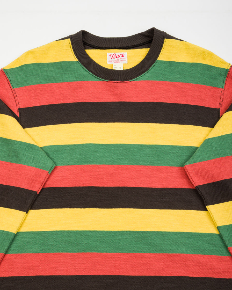 The Real McCoy's Buco Stripe L/S Tee - Tricolor - Standard & Strange