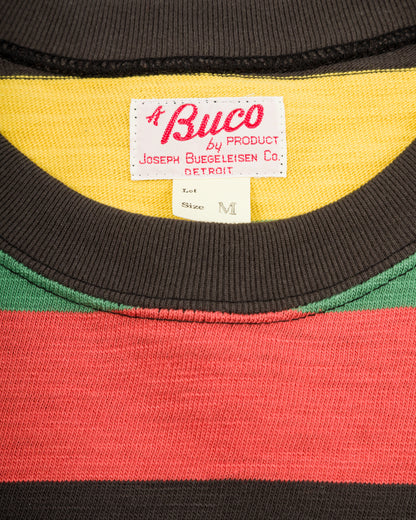 The Real McCoy's Buco Stripe L/S Tee - Tricolor - Standard & Strange