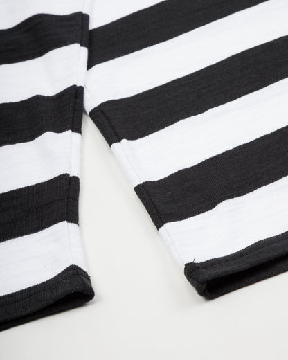 The Real McCoy's Buco Stripe L/S Tee - White - Standard & Strange