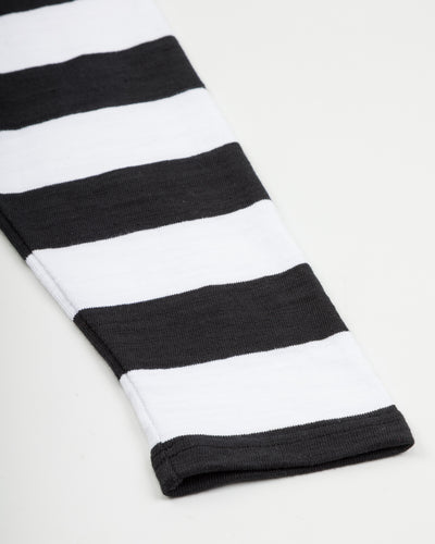 The Real McCoy's Buco Stripe L/S Tee - White - Standard & Strange