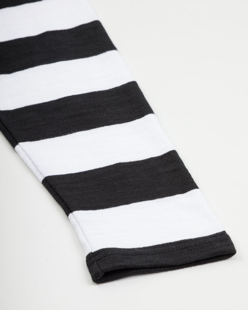 The Real McCoy's Buco Stripe L/S Tee - White - Standard & Strange