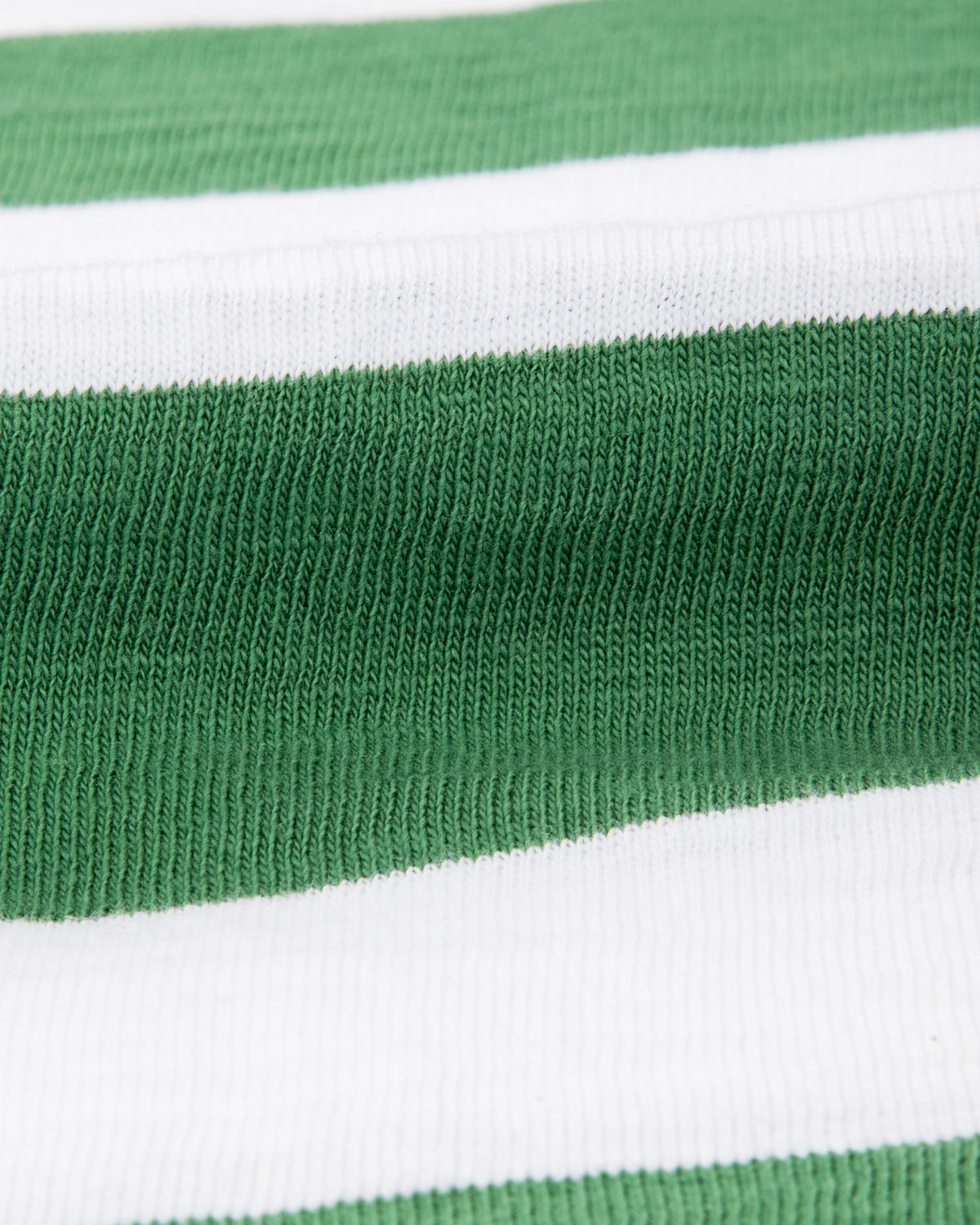 The Real McCoy's Buco Stripe Tee L/S - White/Green - Standard & Strange