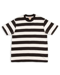 The Real McCoy's Buco Stripe Tee S/S - White/Black - Standard & Strange